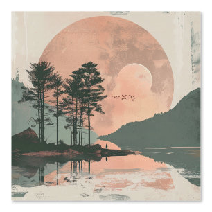 Papier Peint Paysage Abstrait de Boho (1)