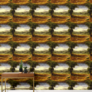 Papier Peint Paysage d'arbres anciens