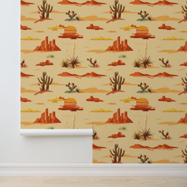 Papier Peint Paysage du désert Arizona Motif (Application)