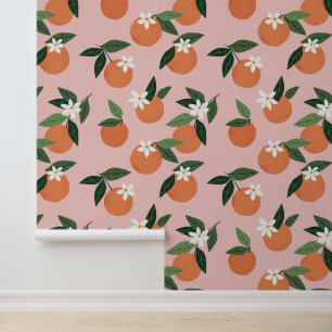 Papier Peint Peach Orange Juice Motif