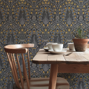 Papier Peint Peacocks de minuit Art Nouveau