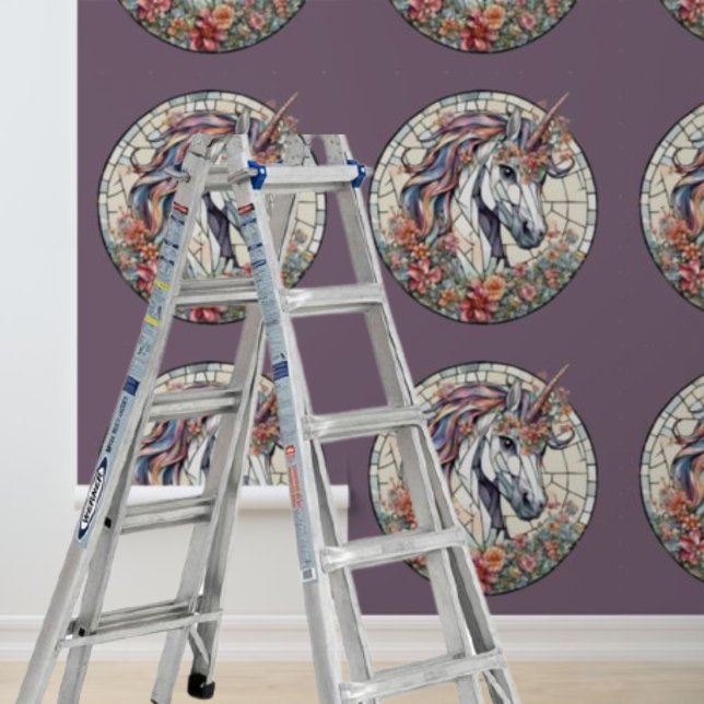 Papier Peint Peel et Stick licorne mythique cheval mosiac (Peel and Stick unicorn mythical horse mosiac Wallpaper)