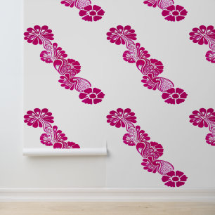 Papier Peint Peinture à la main Floral botanique rose Peel et B