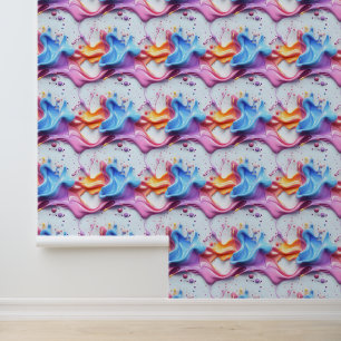 Papier Peint Peinture Rainbow