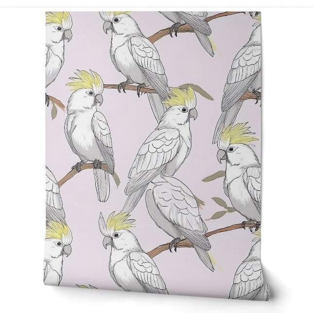 Papier Peint Perche tropicale (Déroulement)