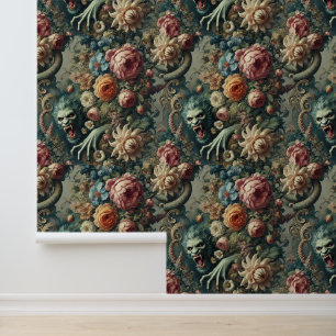 Papier Peint Peril baroque - Floral gothique