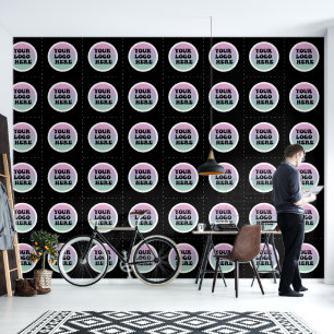Papier Peint Personnalisable votre logo ici Peel and Stick