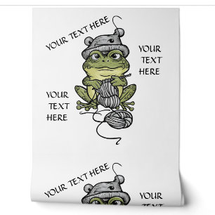Papier Peint Personnaliser le Tricot Frog Effacer ou modifier l