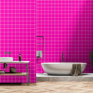 Papier Peint Personnalisez Vos Couleurs Style Carrelage rose