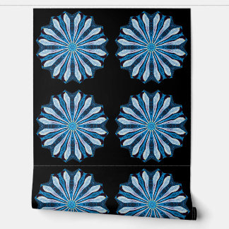 Papier Peint Pétales bleues 4