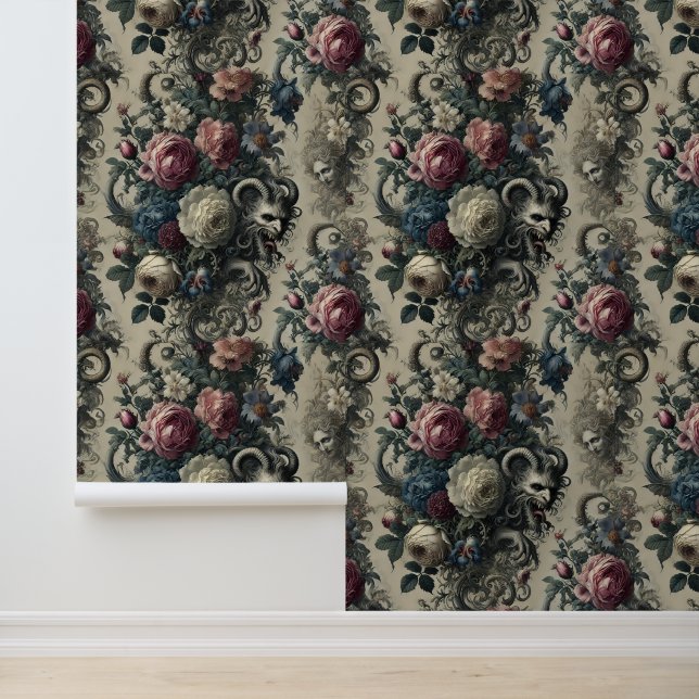Papier Peint Pétales de Décadence - gothique baroque (Application)