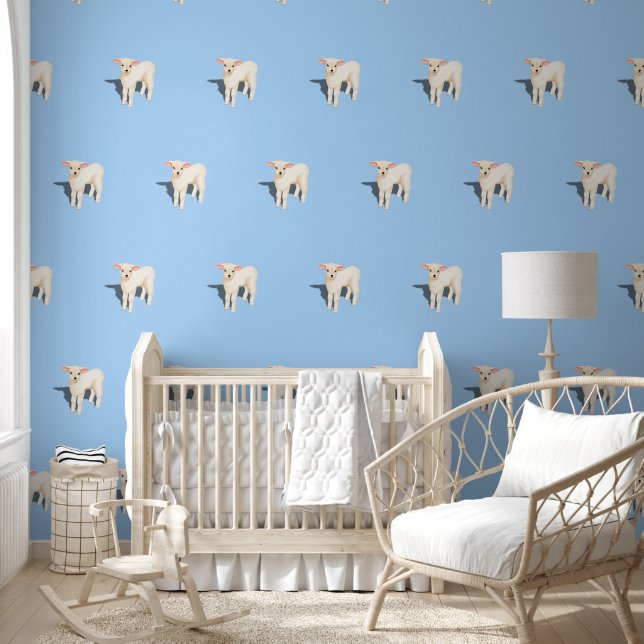 Papier Peint Petit agneau (Enfants)