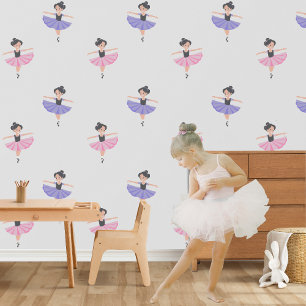 Papier Peint Petit Gracieux Happy Pastel Ballerinas