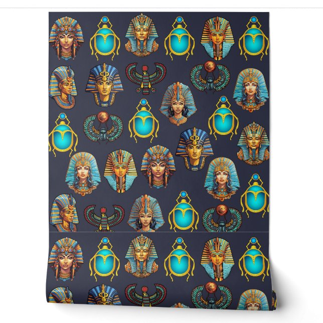 Papier Peint "Pharaoh's Legacy: Antique Egyptian Patterns  (Déroulement)