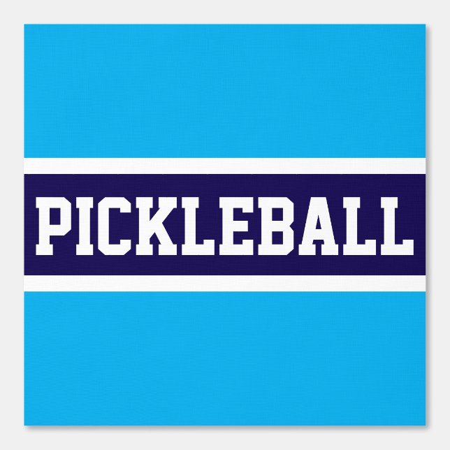 Papier Peint PICKLEBALL Athletic Navy Azure Bleu Bleu Blancs (Recto)