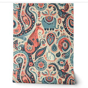 Papier Peint Pièce de l'enfant Paisley V2