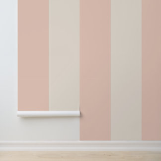 Papier Peint Pink and Cream Bold Stripe