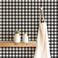 Plaid de buffle noir et blanc
