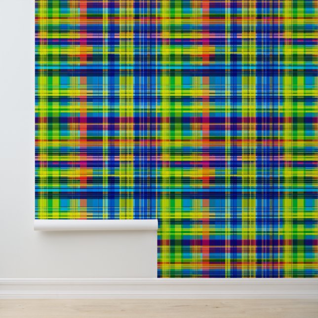 Papier Peint Plaid en arc-en-ciel (Application)
