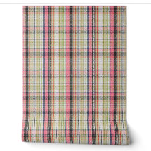 Plaid rose et vert