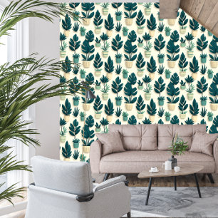 Papier Peint Plante de maison botanique moderne pour Airbnb de 