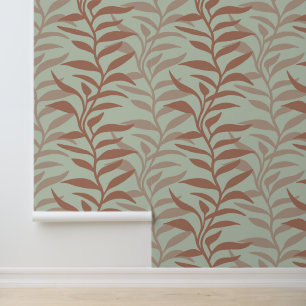 Papier Peint Plantes élégantes dans Flow XL Mousse de Mocha sil