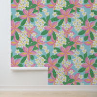 Plumeria rose motif