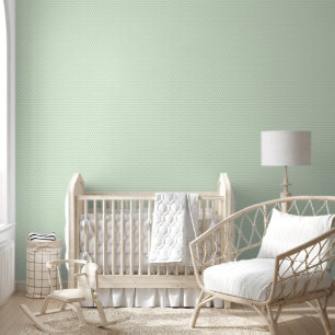 Papier Peint Point blanc sur motif vert pâle