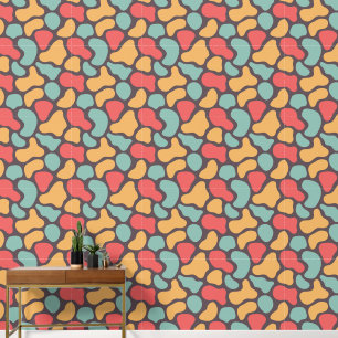 Papier Peint Points Abstraits rétro milieu du siècle