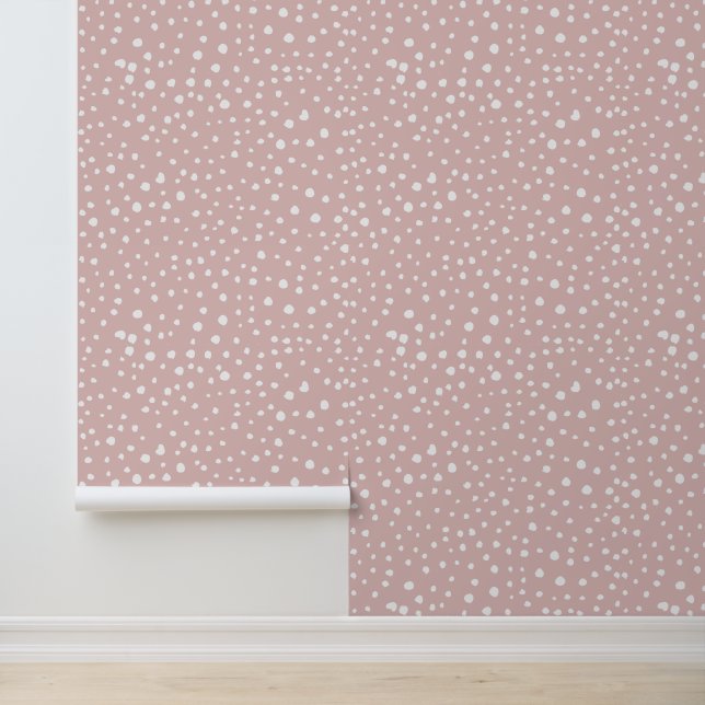 Papier Peint Points Dalmatiens Rose, Points Dalmatiens, Impress (Application)