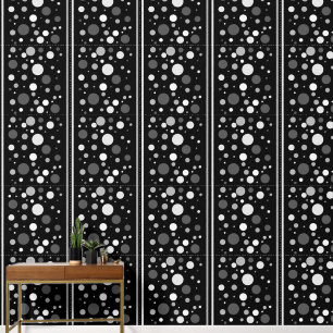 Papier Peint Pois monochromes et rayures