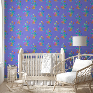 Papier Peint Pompes florales à crémaillère