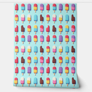 Papier Peint Popsicle Parade de Blue Ice Cream I