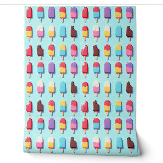 Papier Peint Popsicle Parade de Blue Ice Cream I