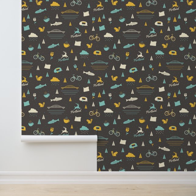 Papier Peint Portland, Motif de l'Oregon (Application)
