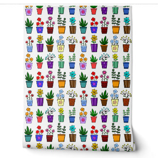 Papier Peint Pots de fleurs