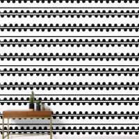 Pots modernes minimaliste Black White Line Peel St