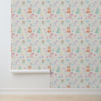 Papier peint pour chambre d'enfants, chambre de fi