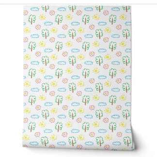 Papier Peint pour la Nurserie Arbre de la Nature a