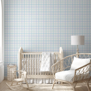 Papier Peint Pour Nursery Gingham Garçon