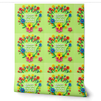 Papier Peint Poussée de Floraison