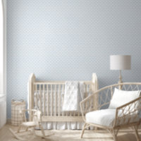 Poutres bleues sur motif graphique blanc