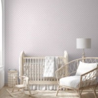 Poutres roses sur motif graphique blanc