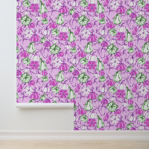 Papier Peint Preppy Palm Beach Lavender Citrouilles