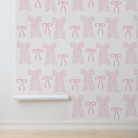 Preppy Pink Bows Coquette Pink Nursery