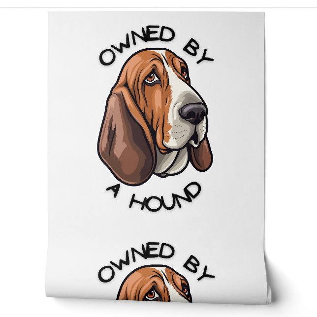 Papier Peint Propriété de quelqu'un Basset Hound (Déroulement)