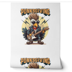 Papier Peint Punksgiving - Drôle Thanksgiving Turkey Punk Rock