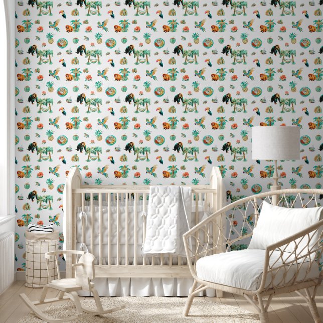 Papier Peint Pura Vida | Costa Rica mignon illustré (Enfants)
