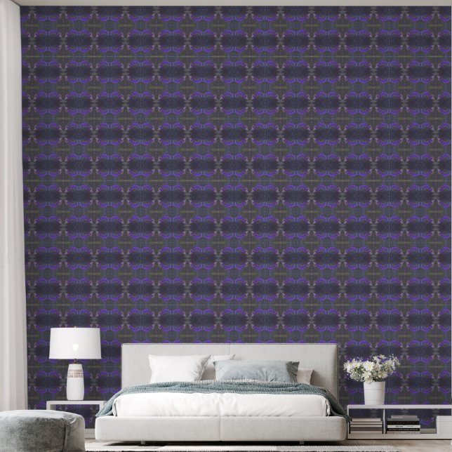 Papier Peint Purple Floral Garden (Chambre à coucher)