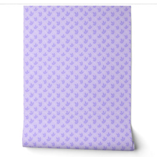 Papier Peint Purple Floral Wallpaper